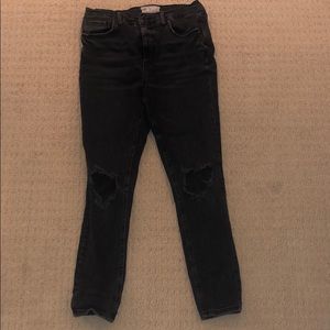 Free people busted knee skinny jeans